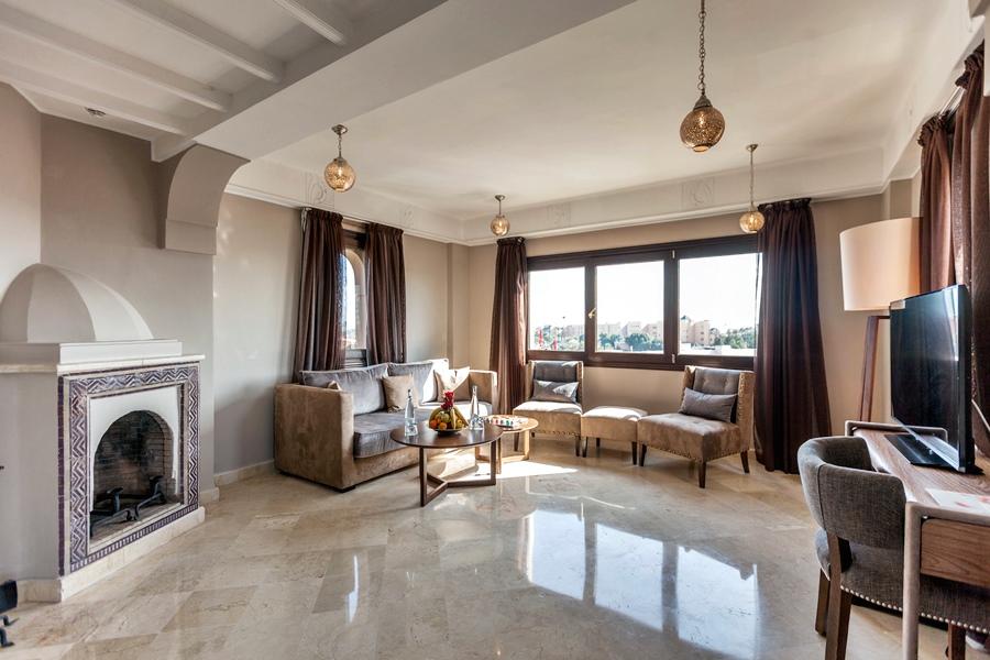 Hivernage Hotel & Spa Marrakesh Exterior photo A living room in a luxury apartment