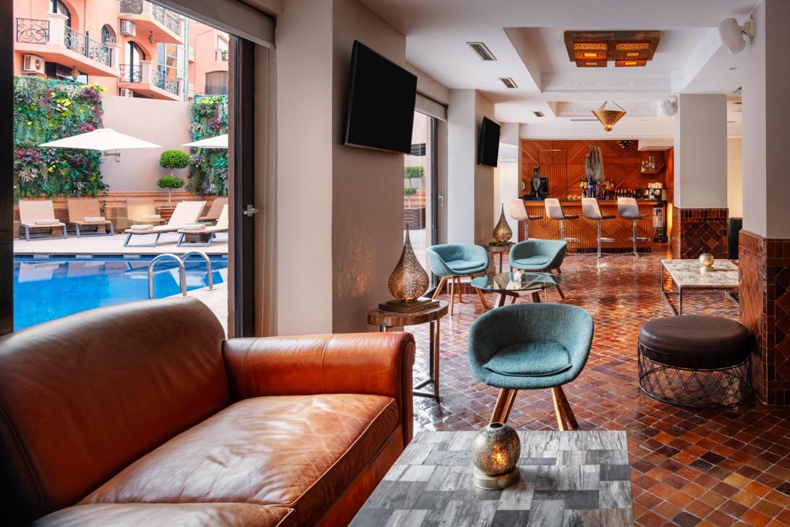 Hivernage Hotel & Spa Marrakesh Exterior photo The hotel's lobby