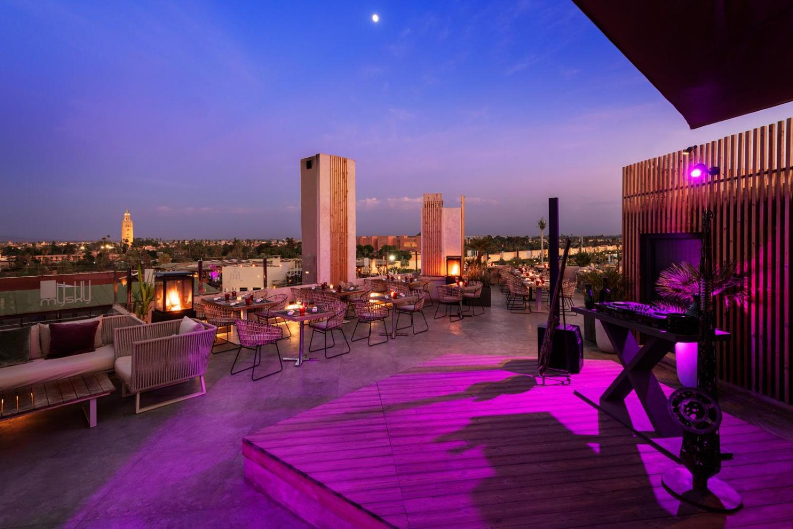 Hivernage Hotel & Spa Marrakesh Exterior photo The Sky Bar